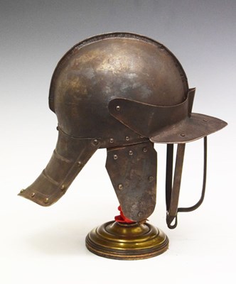 Lot 442 - Copy of a Cromwellian period 'Lobster Tail' helmet