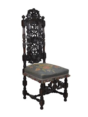 Lot 684 - 19th Century high-back chair