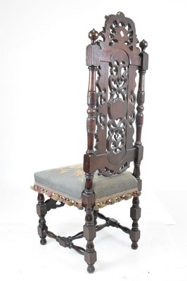 Lot 684 - 19th Century high-back chair