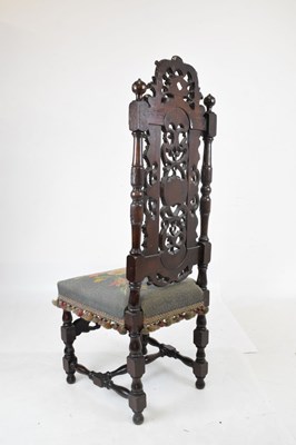 Lot 684 - 19th Century high-back chair