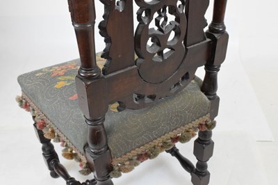 Lot 684 - 19th Century high-back chair