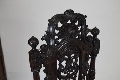 Lot 684 - 19th Century high-back chair