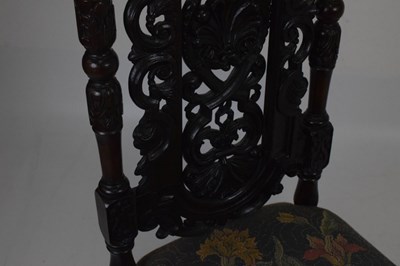 Lot 684 - 19th Century high-back chair