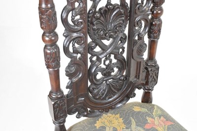 Lot 684 - 19th Century high-back chair