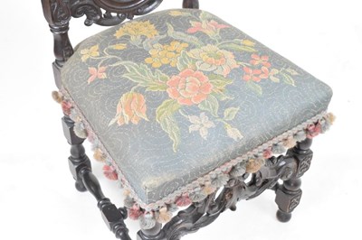 Lot 684 - 19th Century high-back chair