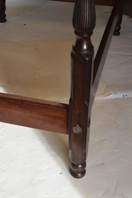 Lot 550 - Mahogany four-poster bed