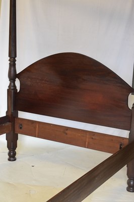 Lot 550 - Mahogany four-poster bed