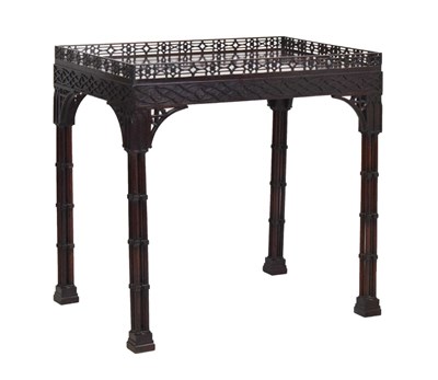 Lot 714 - Chippendale Revival rosewood centre table