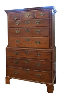 Lot 563 - 19th Century mahogany chest-on-chest