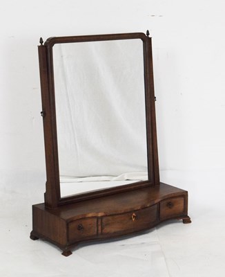 Lot 601 - George III mahogany swing dressing mirror