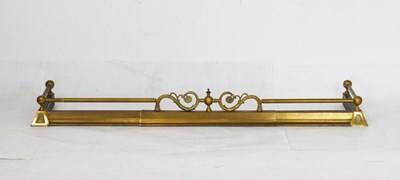 Lot 754 - Adjustable brass fender