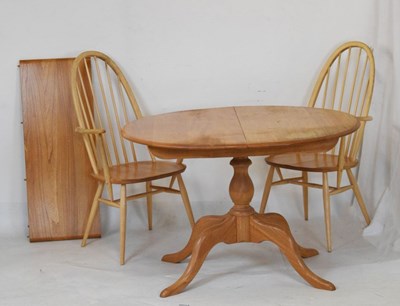 Lot 591 - Ercol table and two chairs