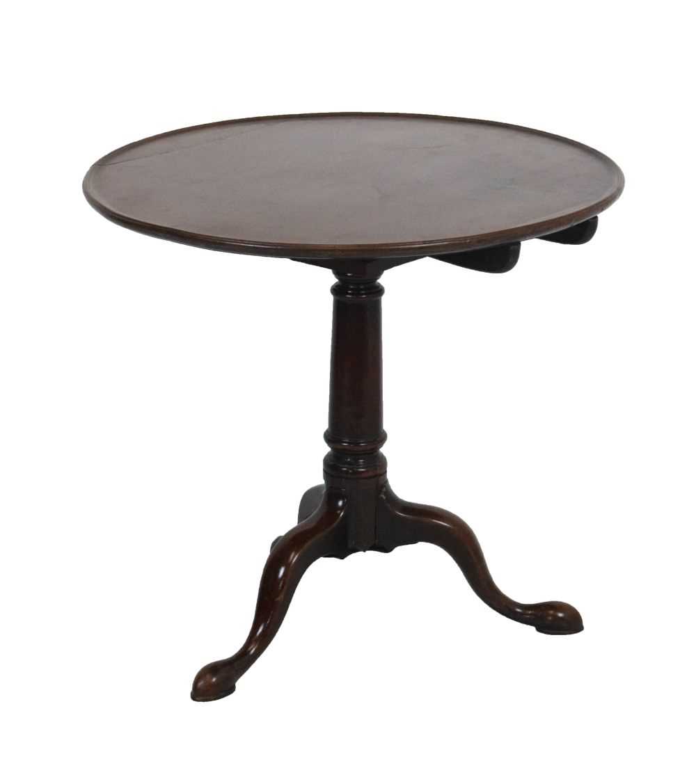 Lot 616 - George III mahogany snap-top tripod table