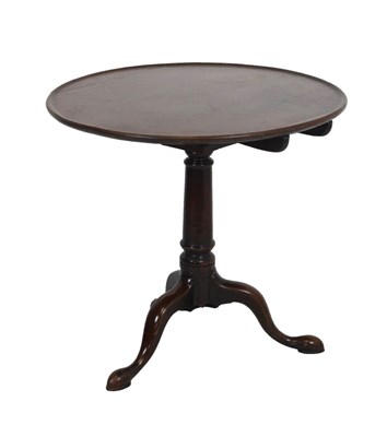 Lot 616 - George III mahogany snap-top tripod table