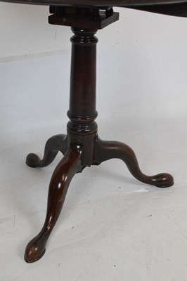 Lot 616 - George III mahogany snap-top tripod table