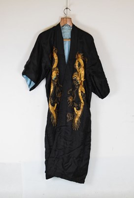 Lot 412 - Japanese silk kimono or robe, circa 1946