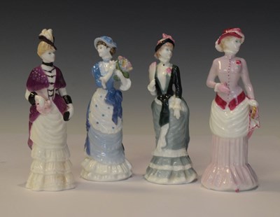 Lot 378 - Four Coalport 'Victorian Elegance' figures