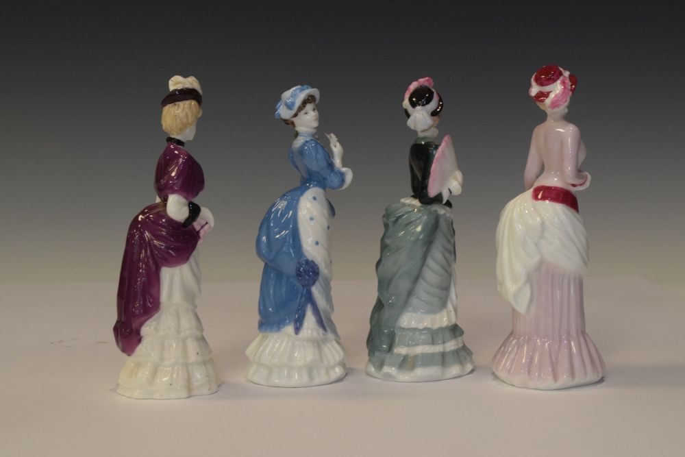Lot 378 Four Coalport 'Victorian Elegance' figures