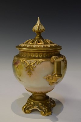 Lot 349 - Royal Worcester pot pourri vase