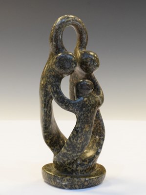 Lot 260 - Marble abstract group of figures