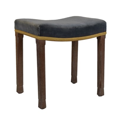 Lot 706 - Elizabeth II 1953 limed oak Coronation stool