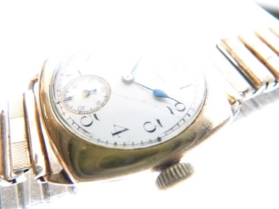 Lot 127 - Waltham USA - Gentleman's gold plated wristwatch