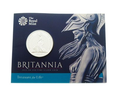 Lot 198 - Silver Royal Mint 50 pound Britannia 2015