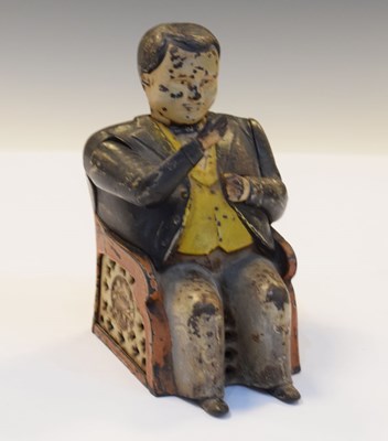 Lot 242 - Cast iron 'Tammany' money box or bank