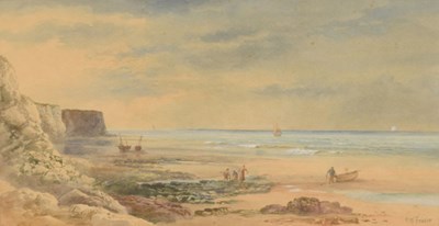 Lot 540 - Robert Winchester Fraser (1848-1906) - Watercolour - 'The Bristol Channel'