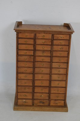 Lot 539 - Pine collectors/specimen cabinet circa 1900