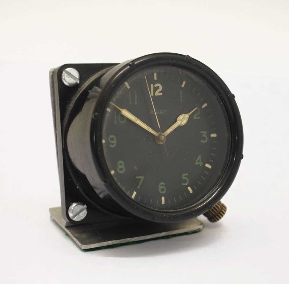 Lot 635 - World War II R.A.F. MK2D 8 day Bakelite cased cockpit clock