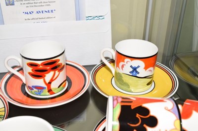 Lot 445 - Clarice Cliff limited edition cups and saucers