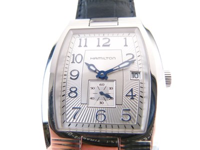 Lot 71 - Hamilton 'Mount Vernon' stainless steel automatic calendar wristwatch