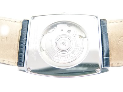 Lot 71 - Hamilton 'Mount Vernon' stainless steel automatic calendar wristwatch