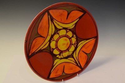 Lot 379 - Poole Pottery - Delphis charger and bowl