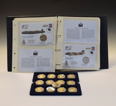 Lot 213 - Album of 'History of the RAF' numismatic covers