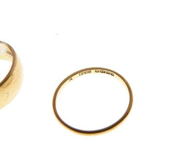 Lot 34 - Two 22ct gold wedding bands