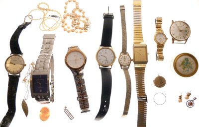 Lot 122 - Sundry watches and jewellery