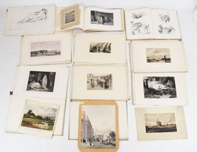 Lot 718 - Box of assorted books and prints