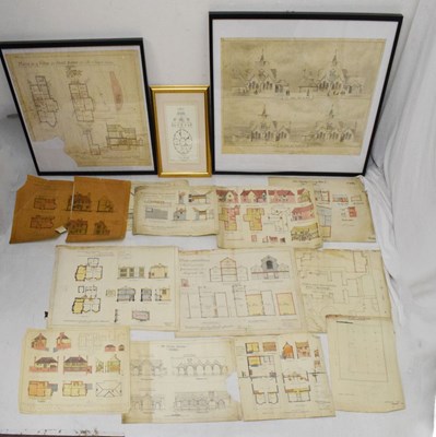 Lot 685 - Quantity of architectural plans and drawings relating to the Weston-super-Mare area