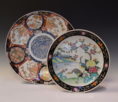 Lot 404 - Large Imari charger together with a Japanese charger