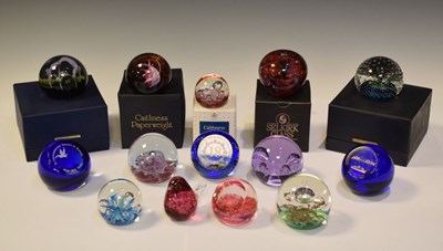 Lot 341 - Fourteen Caithness and Selkirk paperweights