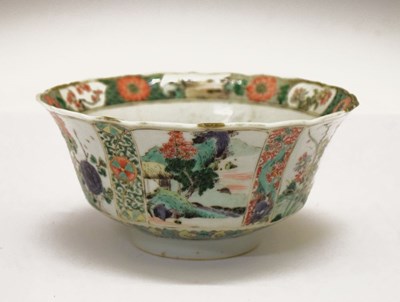 Lot 285 - Chinese Famille Verte porcelain bowl