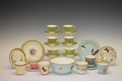 Lot 265 - Small collection of 19th Century and later Worcester and other teawares