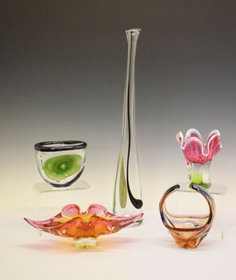 Lot 339 - Quantity of Bohemian and Czech art glass (5)