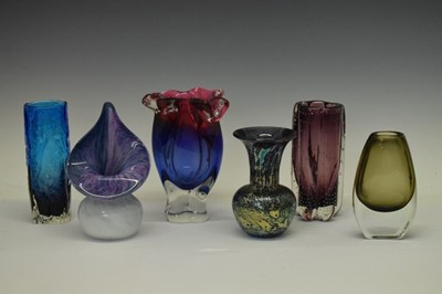 Lot 344 - Small collection of mid 20th Century and later art glass