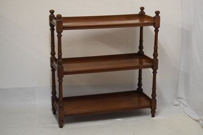 Lot 503 - Late Victorian oak three tier buffet