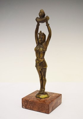 Lot 262 - Art Deco style bronze Egyptian figure