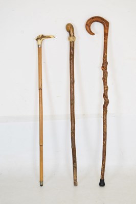 Lot 193 - Three walking sticks