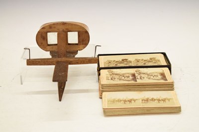 Lot 220 - Stereoscope and slides